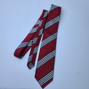 Robert Talbott Classic Striped Print Red Men's Tie Handsewn Silk for Rush Wilson